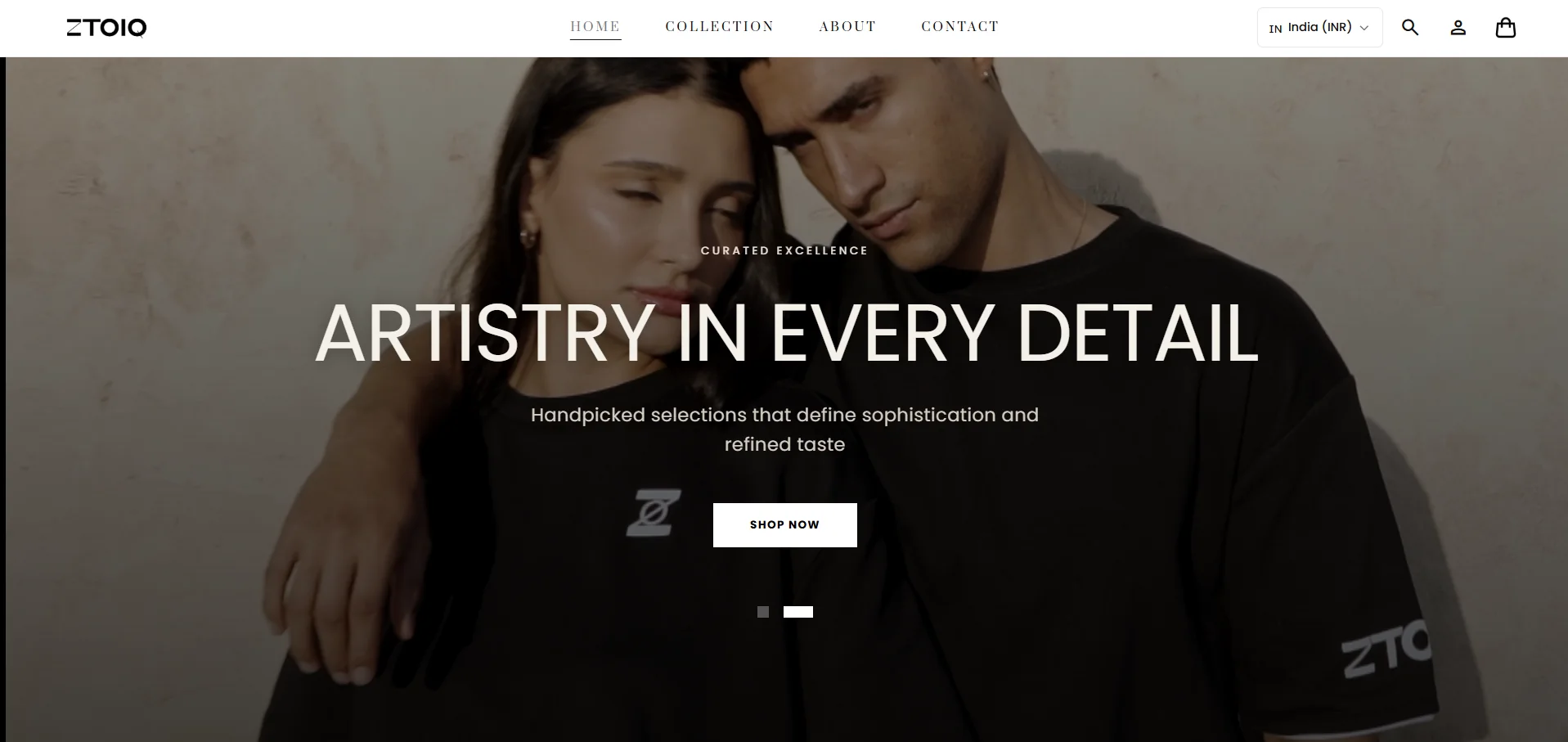 ZTOIQ - E-commerce / Website Development web development project